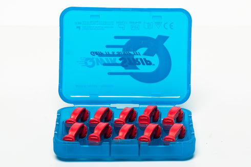 QwikStrip Dental Finishing Strips QSC-F (10 Pack) Red Curved Fine (.10mm)